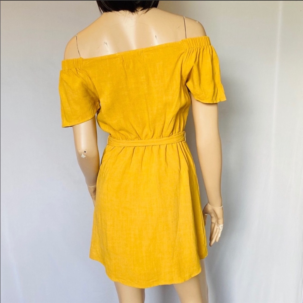 NWT Lynn Ryan mustard dress - Picture 5 of 6